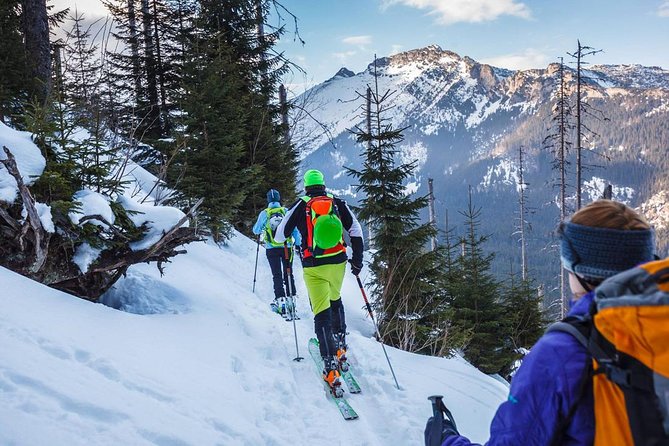 4 hours skitour trip in Tatra Mountains for beginners with renting equipment - First stop: fitting skis, boots, and climbing skins