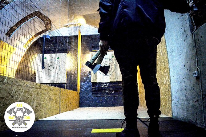 Axe Throwing Krakow in Axe Nation - best club in Poland - Unlimited throws and a choice of axes