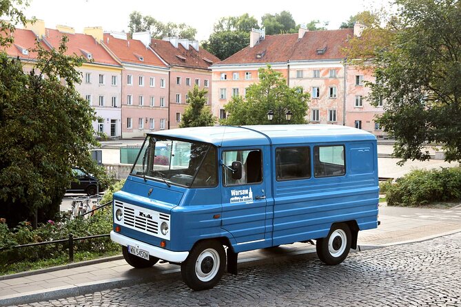 Best of Warsaw - private tour by retro minibus with hotel pickup - Castle Square begins the Warsaw story