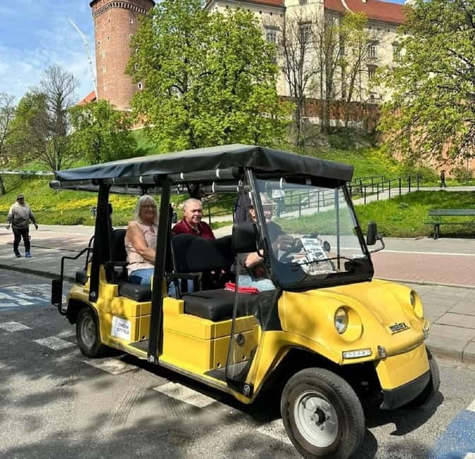 City Tour Cracow golf car plus Cruise on the Vistula River. - Podgórze, the ghetto sites, and Schindler’s Factory