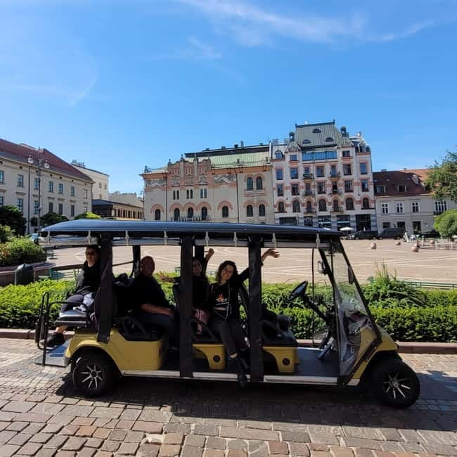 Cracow sightseeing tour by electric golf cart - Across the Vistula into Podgórze