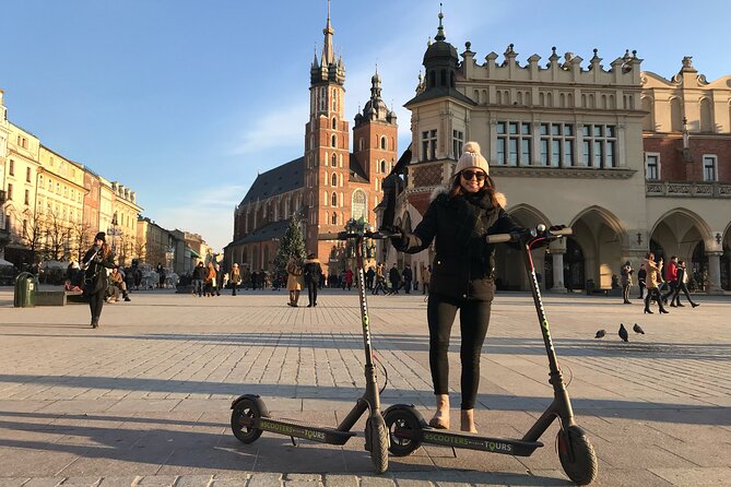 Electric Scooter Tours Kraków - Main Square, local legends, and two churches