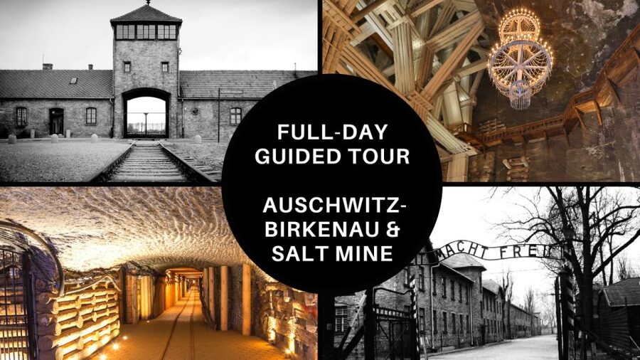 From Krakow: Auschwitz Birkenau and Salt Mine Guided Tour - Entering Auschwitz I with the guide