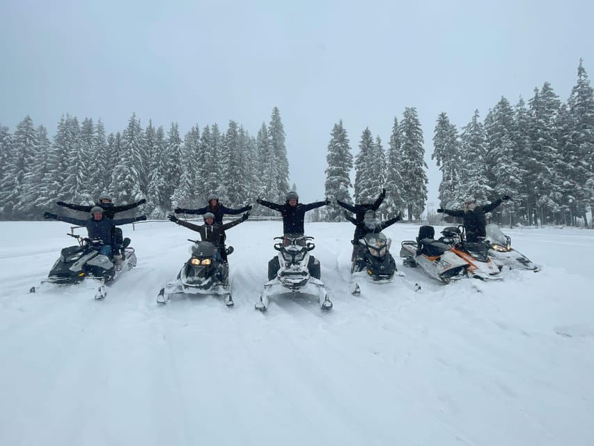 From Krakow: Zakopane Snowmobile NIGHT Ride, Bonfire, - A quick coffee stop in winter Zakopane