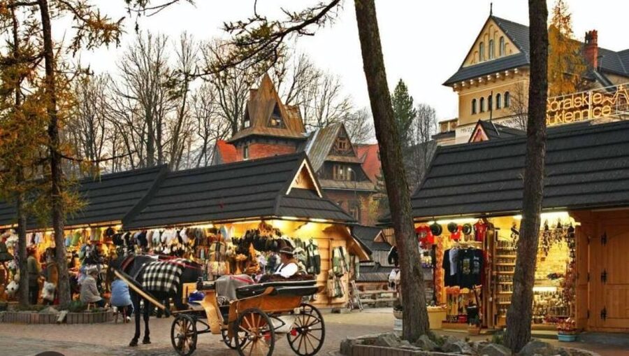 From Krakow: Zakopane Tour with Hotel Pickup & Thermal Baths - Krupówki Street and the food stop