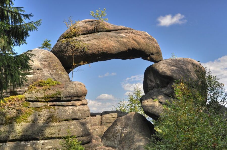 From Wroclaw: Hiking Trail in Rock City Adrspach - The higher viewpoint and the Mouse Hole