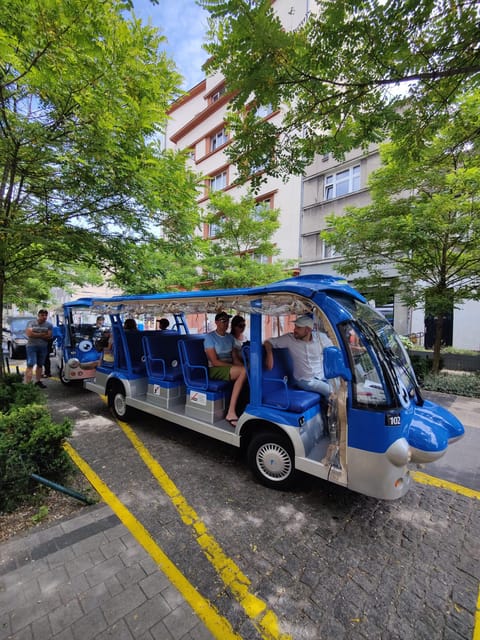 Gdansk: City Sightseeing Tour Eco Electric Buggy Golf Cart ! - The Crane, Soldek, and the riverfront