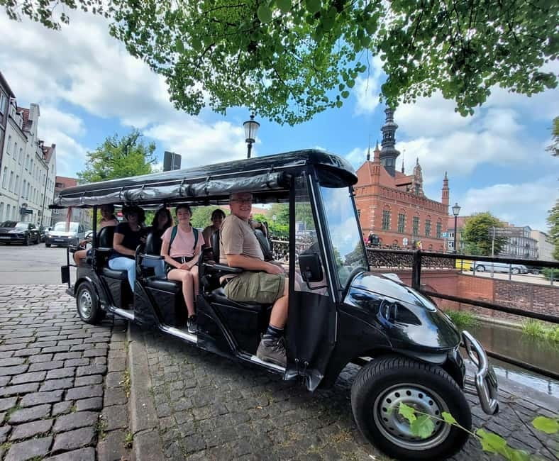GDANSK City Tour by Golf Cart Live Guide & Sightseeing 90min - Seeing Gdańsk from a small electric cart