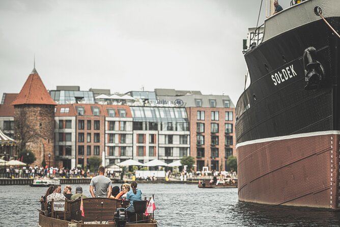 Gdansk Guided City Cruise on Historical Polish Boat - Boarding near the former Imperial Shipyard
