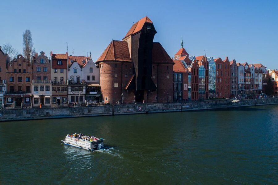 Gdańsk: Motlawa River Sightseeing Catamaran Cruise - The Teutonic Castle wall and Długie Pobrzeże