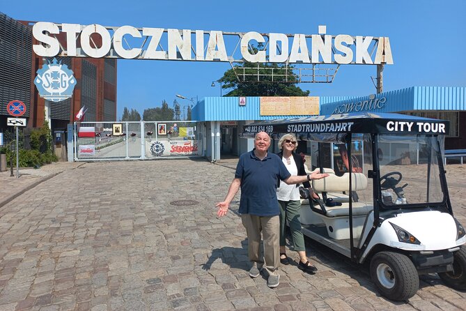 Gdansk: Private City Sightseeing Tour by Buggy/Cart LIVE GUIDED - The shipyard district and Solidarity landmarks