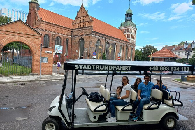 Gdansk: Private City Sightseeing Tour by Buggy/Cart LIVE GUIDED - The riverfront and old port crane