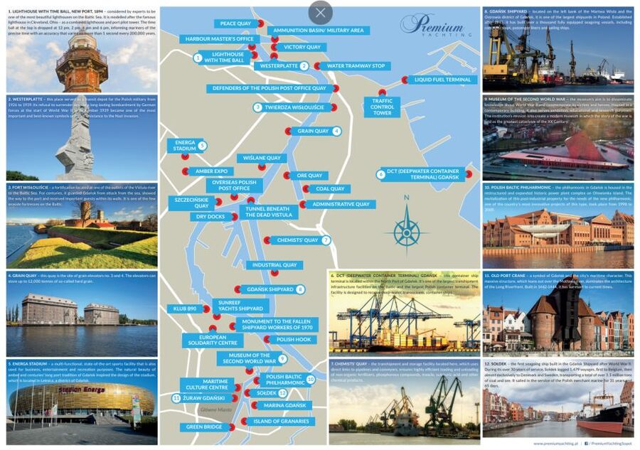 Gdansk: Scenic Evening Yacht Cruise with Welcome Drink - Leaving the postcard center for the port