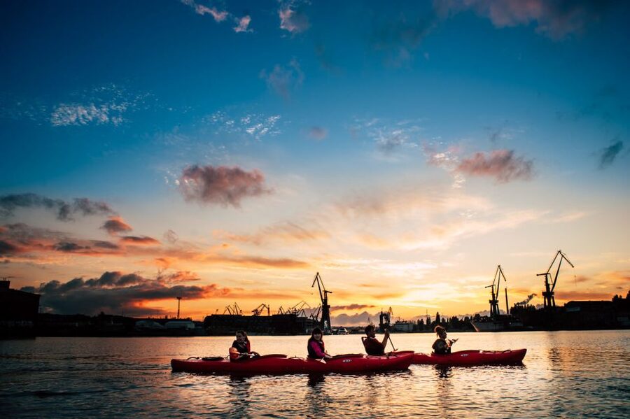 Gdansk: Sunset Kayak Tour - Starting at Dokowa 1 near the shipyard