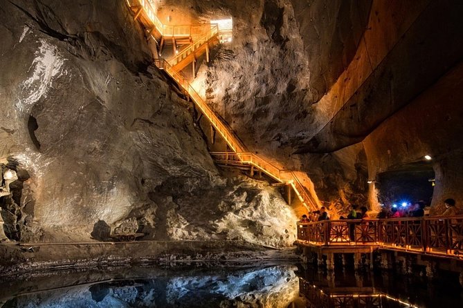 Guided Salt Mine Wieliczka tour from Krakow - Descending into the mine