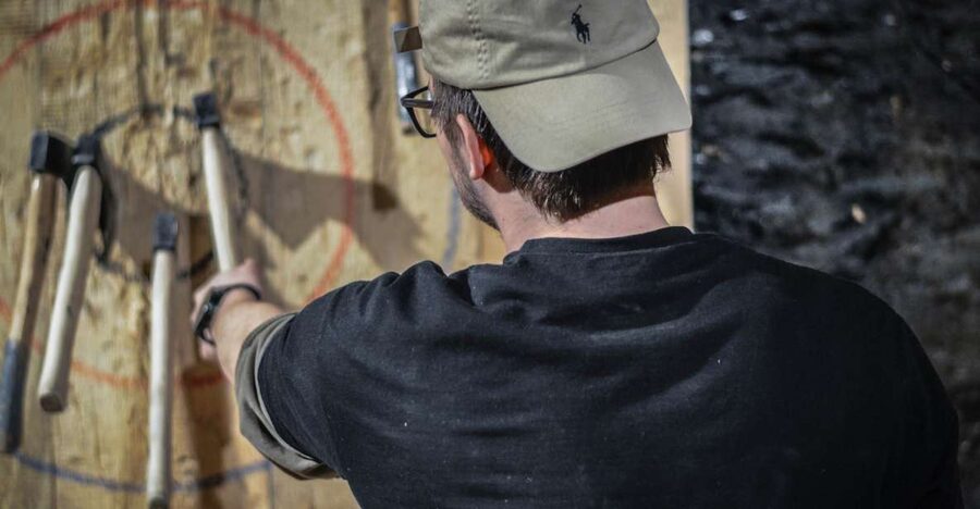 Kraków: Axe-Throwing in Axe Nation, the First Club in Europe - Blackjack and Around the World make it a real contest