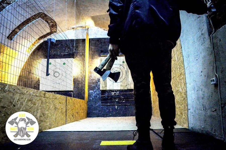 Kraków: Axe-Throwing in Axe Nation, the First Club in Europe - Trick shots are for the confident thrower