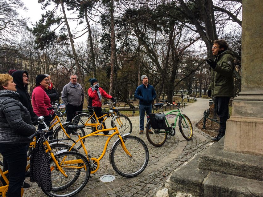 Krakow: Bike Tour of the Old Town, Kazimierz, and the Ghetto - Starting beneath Adam Mickiewicz in the Main Market Square