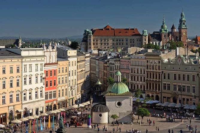 Krakow City Sightseeing by Electric Car - The Cloth Hall, Town Hall Tower, and St. Mary’s Church