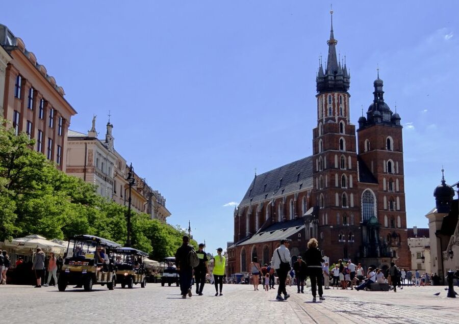 Krakow: City Tour by Electric Golf Cart - Ghetto Heroes Square and the Eagle Pharmacy