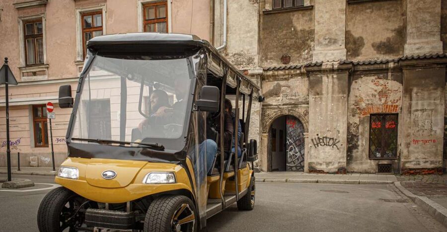 Krakow: City Tour Golf Cart & Schindler's Factory Guide Tour - A Fast Introduction to Krakow by Electric Golf Cart