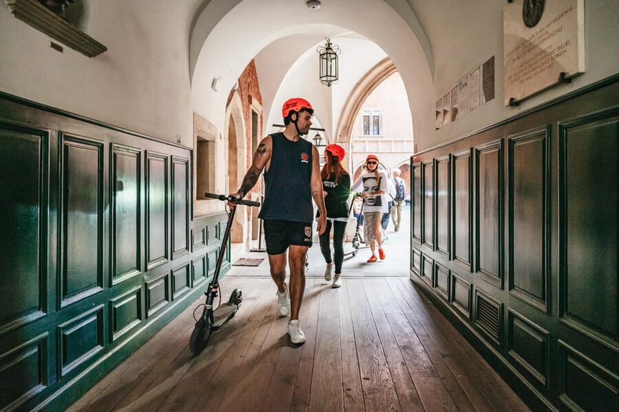 Krakow: Guided E-Scooter City Tour with Food Tastings - Ghetto Heroes Square and Podgórze
