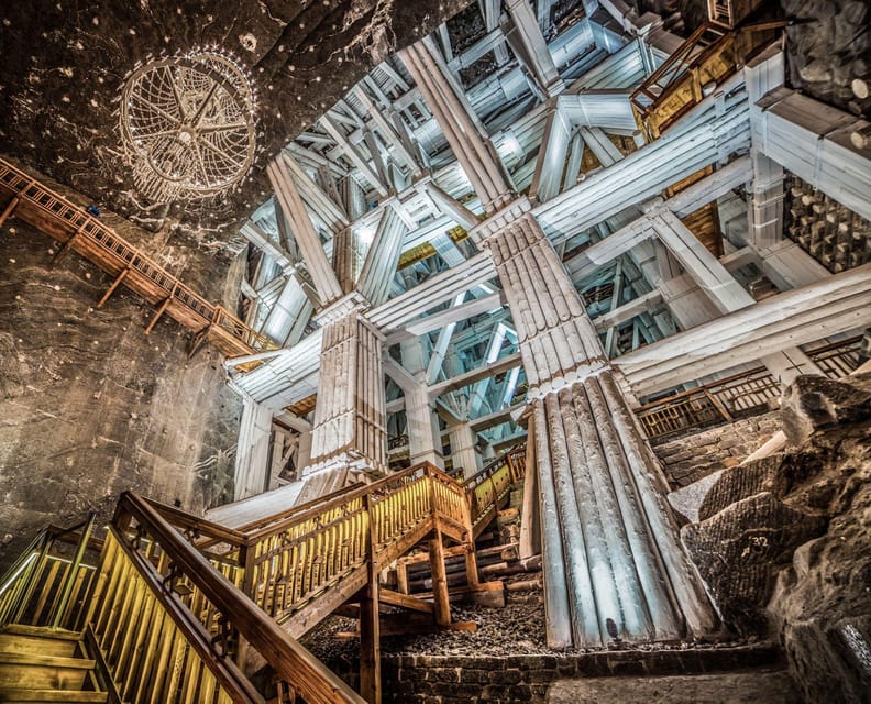 Krakow: Wieliczka Salt Mine Skip-the-Line Live Guided Tour - Entering the mine and tackling the first 400 steps