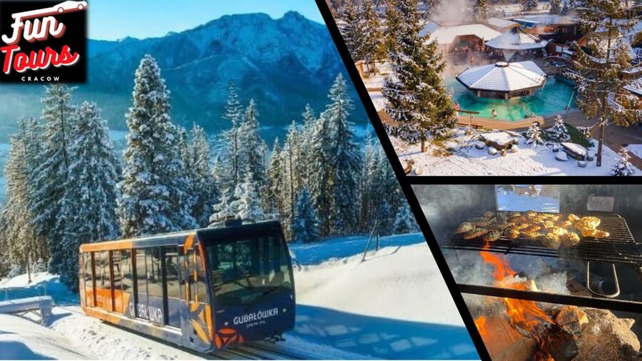 KRAKOW ZAKOPANE TOUR CABLE CAR THERMAL BATHS & HOTEL PICKUP - Two and a half hours to find your Zakopane