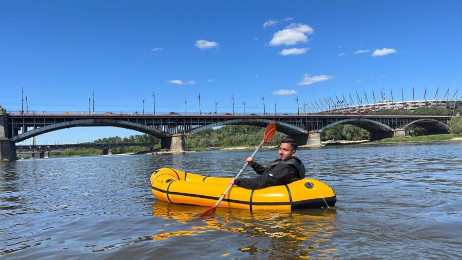 Packrafting kayaking guided tour Vistula river Warsaw Poland - What to wear and pack