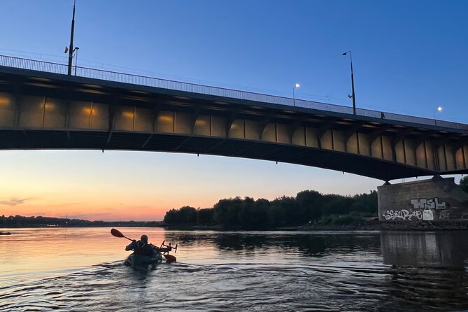 Packrafting / Kayaking Vistula River, Warsaw - PGE National Stadium from the river