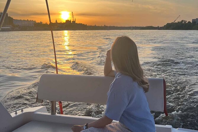 Private Cruise on Vistula in Warsaw for 9 with our Helmsman - Royal Castle and the rebuilt Old Town