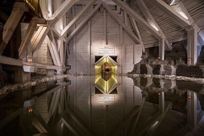 Salt Mine Wieliczka with Private Car from Krakow - Entering Wieliczka and joining the mine guide