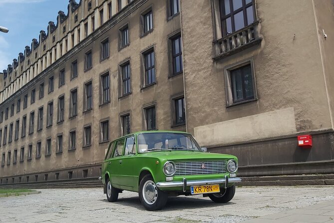 Trip Around Nowa Huta - Krakow - Riding to Nowa Huta in a vintage socialist car