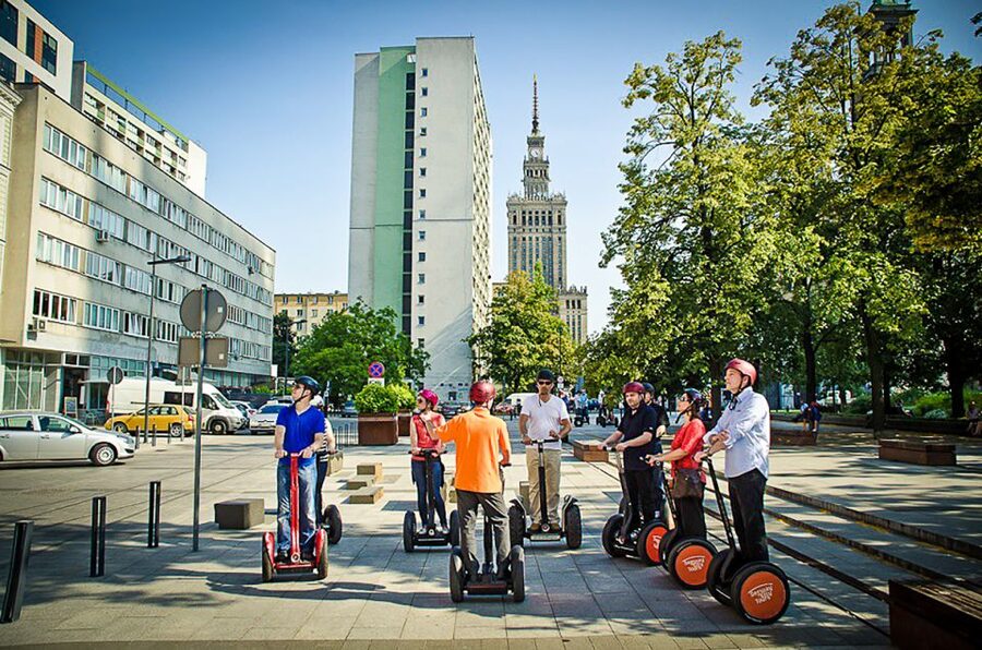 Warsaw: 2-Hour Guided Segway Tour - The National Stadium adds a modern Warsaw story