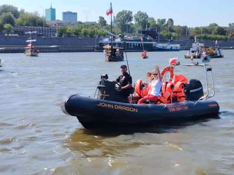 Warsaw: Adrenaline Ride on the Vistula River (Wisła) - When the RIB opens up to full speed