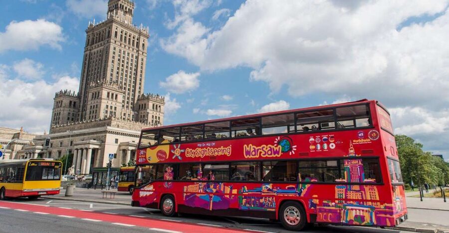 Warsaw: City Sightseeing Hop-On Hop-Off Bus Tour - Audio commentary and the open-top experience