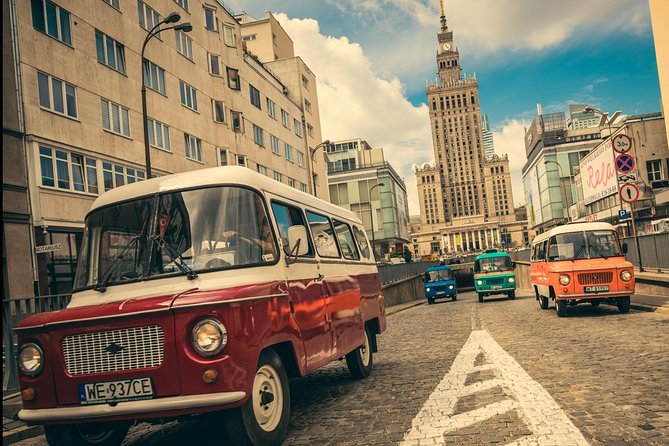 Warsaw: Communism Tour in an Original Socialist Van - The Palace of Culture in a city rebuilt from ruins