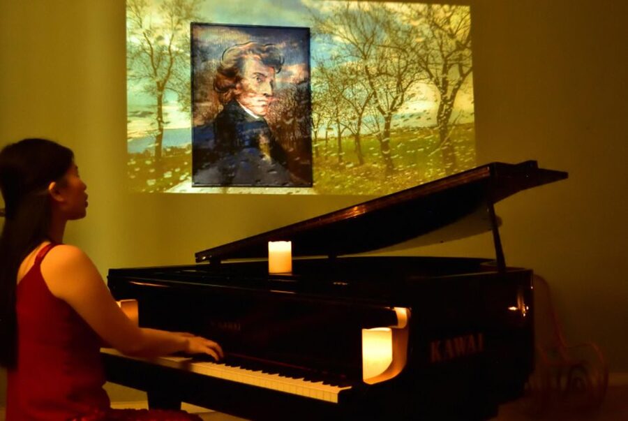 Warsaw Concert: Chopin – Painted by Candlelights with Wine - Entering the Chopin Salon near the National Museum