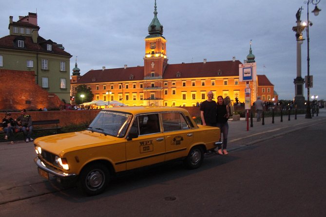 Warsaw Evening Private Tour by Retro Fiat - Old Town after sunset