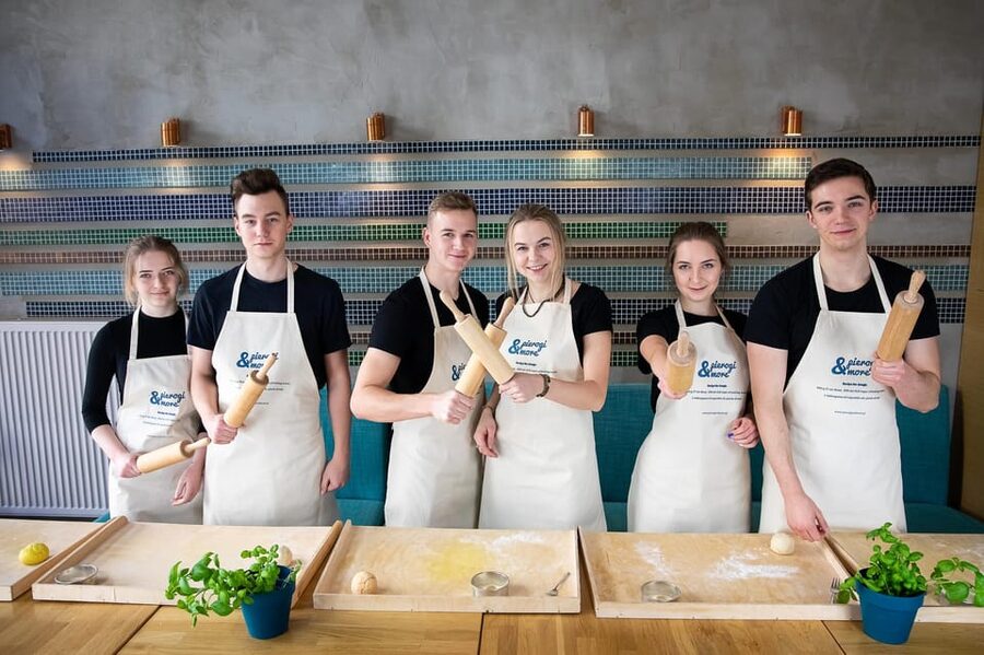 Warsaw: Polish Dumplings Cooking Class - Sitting down to a generous pierogi meal