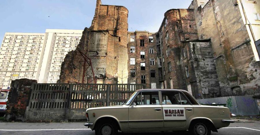 Warsaw: WWII Private Tour by Retro Minibus with Hotel Pickup - Waliców Street and the Ruins Left in Place