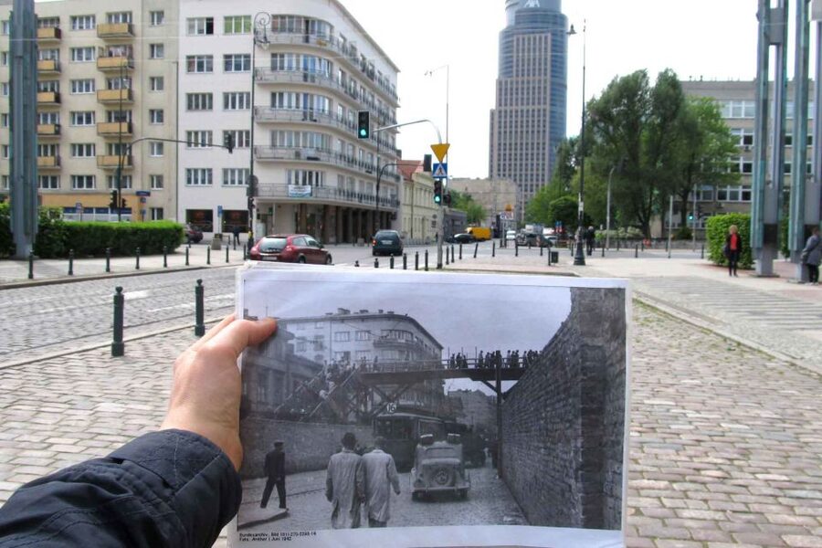 Warsaw: WWII Private Tour by Retro Minibus with Hotel Pickup - Archival Photographs Turn Streets into Evidence