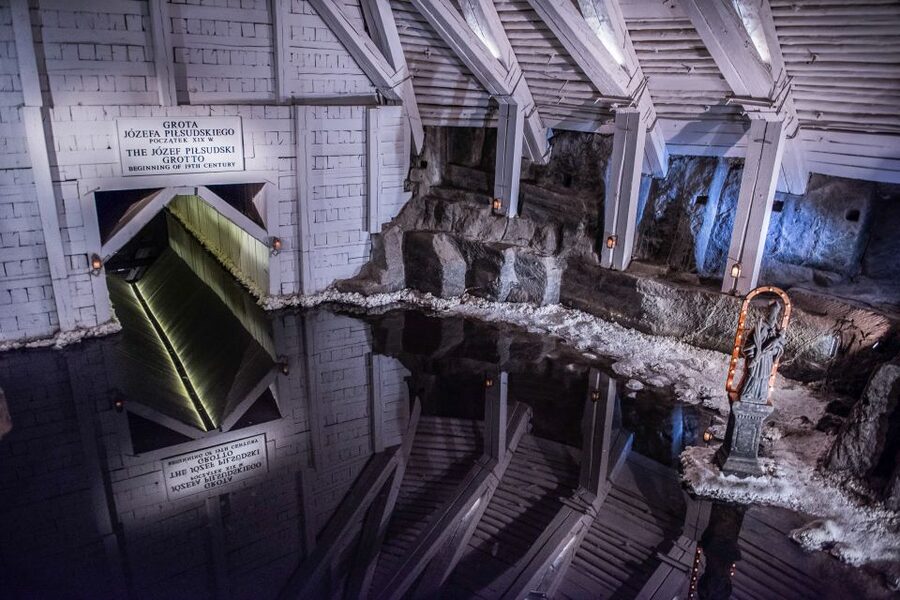 Wieliczka Salt Mine Tour Including Hotel Pick-Up - The 378-step descent to the first level
